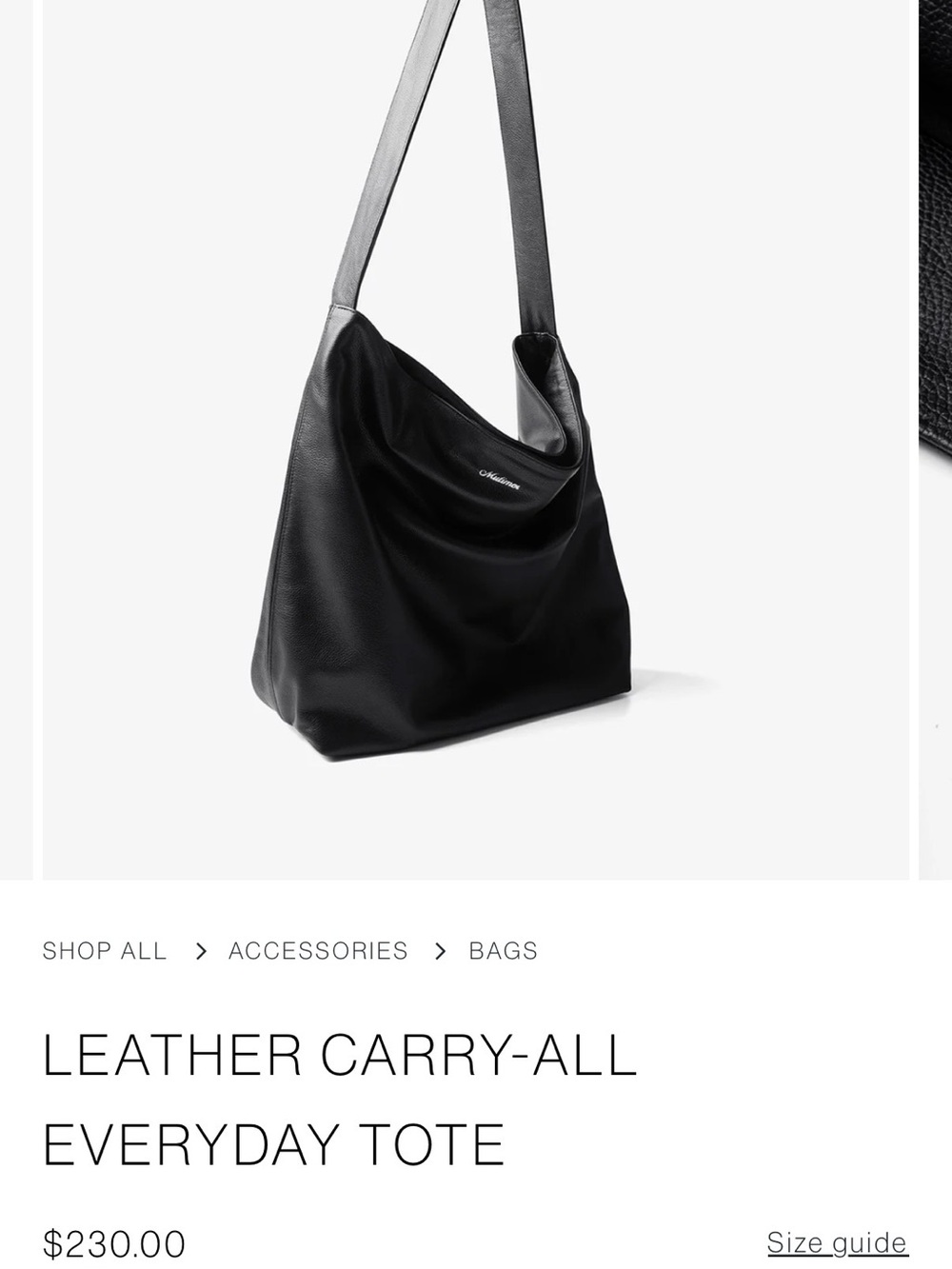 Mutimer - Leather Carry-All Everyday Tote Bag
